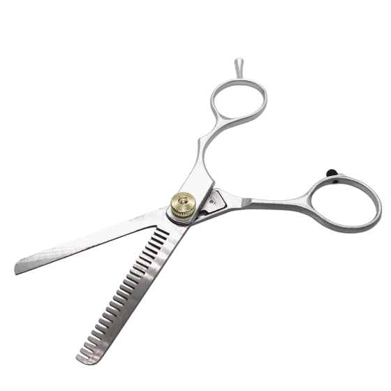 Перукарські ножиці Zinger суцільнометалеві, одностороннє філіровка, розмір леза – 5,6 см. Київ