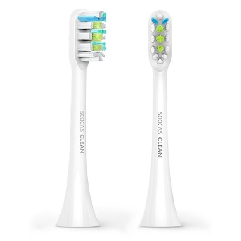 Насадка для зубної щітки Xiaomi SOOCAS X1/X3/X5 BH01W (Білі, 2 шт.) Николаев - изображение 1