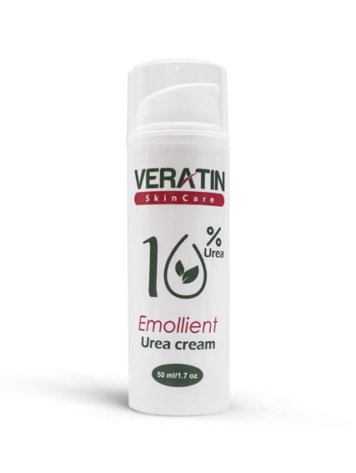 Смягчающий крем для потрескавшейся сухой кожи стоп с мочевиной 10% Emollient Urea cream, Flosvita Veratin Skin Care, 50 мл. флакон Харьков - изображение 2