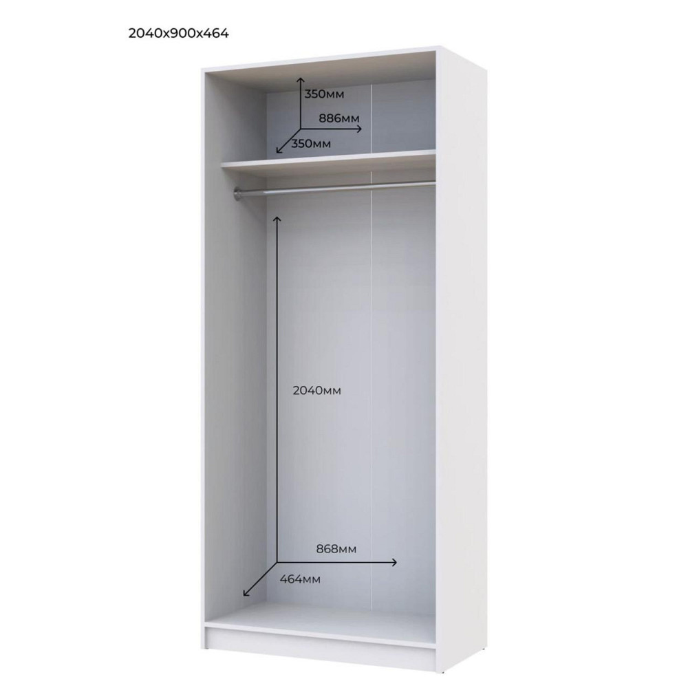 Прихожая Doros Alice и шкаф Promo Белый/Дуб сонома (DRS-011386) Днепр - изображение 7