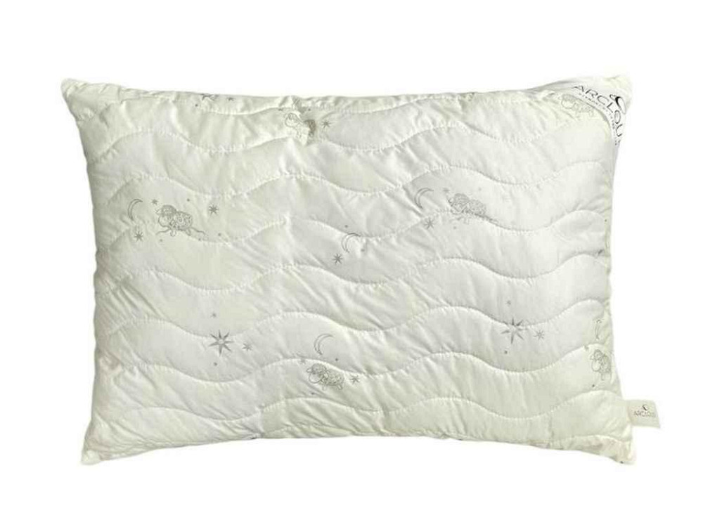 Подушка силікон MERINO BEIGE 274 мікрофібра, сірий 10мм холофайбер (700г) з кутиком, р.50*70 ТМ ARCLOUD Київ - фото 1