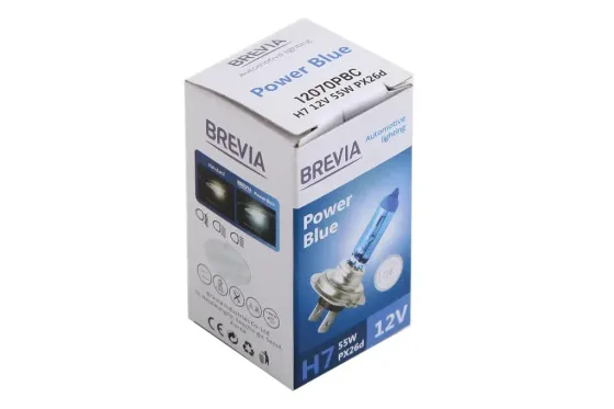 Лампа галогенная 12В  H7 Brevia Power Blue Винница
