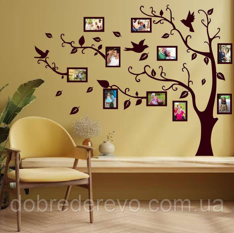 Родовое дерево💖 birds 3 дерево  на 10 фото рамок пртицы Вижница - изображение 1