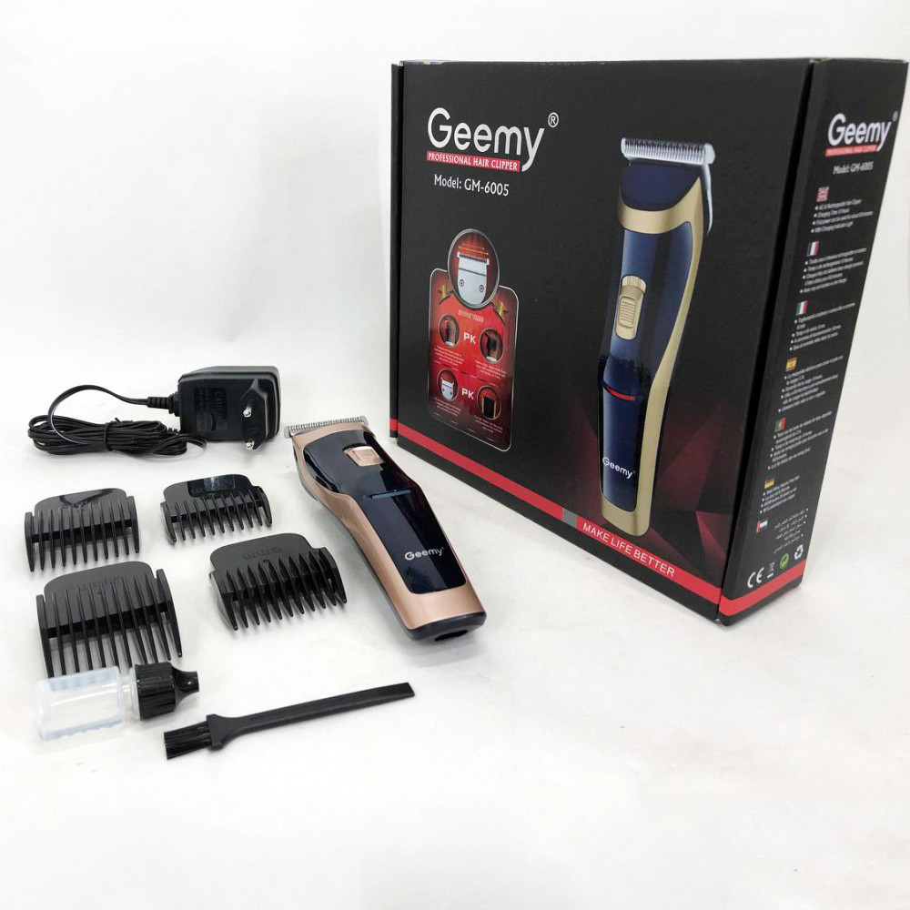 Професійна машинка для стрижки волосся та бороди Gemei GM-6005, Надійна машинка для стрижки DB-77 Львів - фото 7