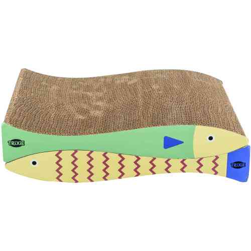 Рыба картонная с кошачьей мятой 2 шт 40х30х11 см мятно-кремовый Киев