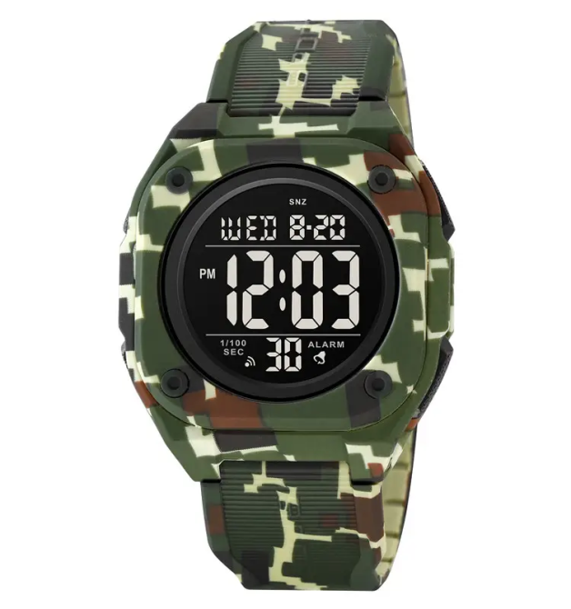 Часы мужские наручные спортивные Skmei 2160 (Зеленый камуфляж) Винница - изображение 1