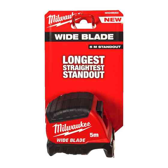Рулетка WIDE BLADE MILWAUKEE (Gen2), (полотно 35мм), 5м Одесса