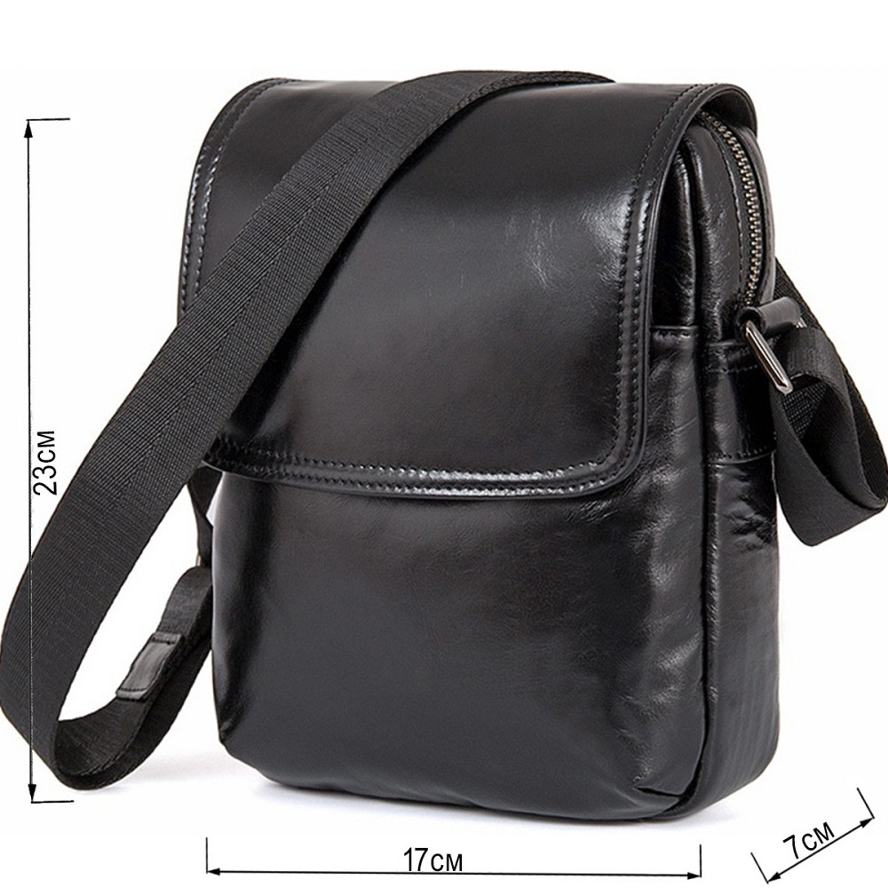 Сумка чоловіча Vintage 14470 шкіряна Чорна Київ - фото 7