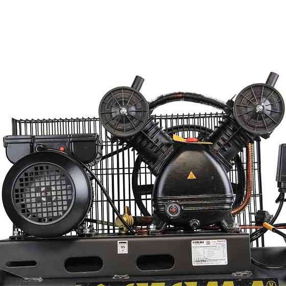 Компресор двоциліндровий ремінний (V) 2.5 кВт 396 л/хв 10бар 50 л (2 крани) SIGMA (7044131) Київ