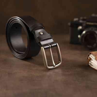 Ремень Vintage Мужской Черный (20316) Винница