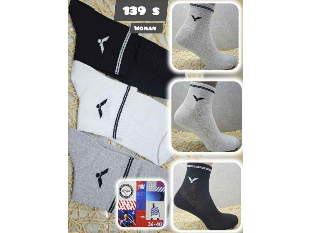 Шкарпетки жін сітка спорт 139S Woman р.36-40 12пар ТМ WOMAN Київ - фото 1