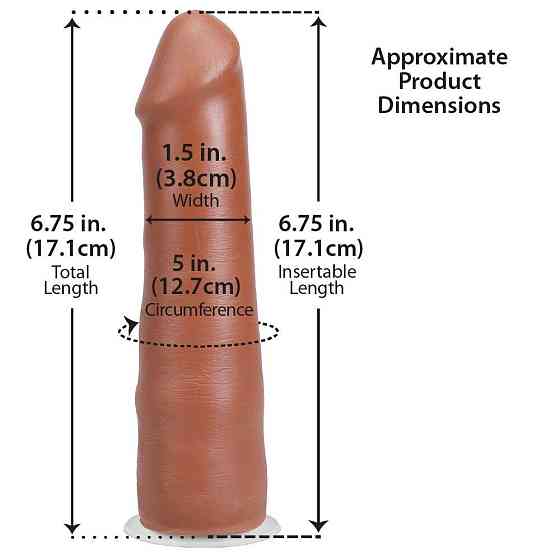 Фалоімітатор Doc Johnson The Realistic Cock ULTRASKYN - 7 Inch Caramel Sex Aura Київ