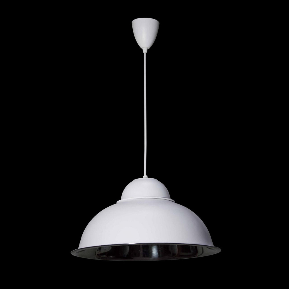 Світильник підвісний купол білий мат, хром Industrial СП 3614 WH+CR Київ - фото 2