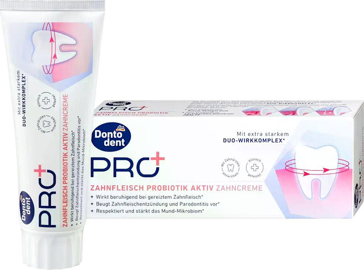 Зубна паста Dontodent PRO+ Probiotik Aktiv 75 мл (Німеччина) Київ - фото 3