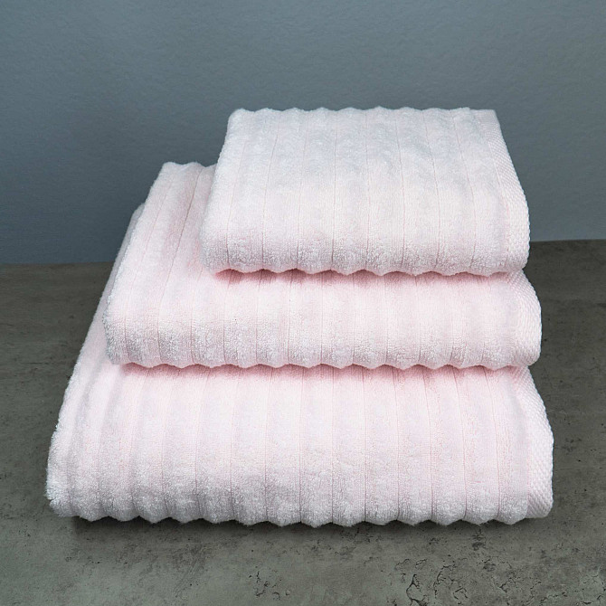 Набір махрових рушників Зеро Твіст 3шт GM Textile 40x70см, 50x90см, 70x140см 550г/м2 (Світло-рожевий Суми - фото 1