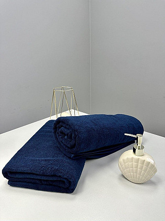 Полотенце банное Ideal Textile махровое 100х150 см (56860335) Темно-синій Черновцы - изображение 3