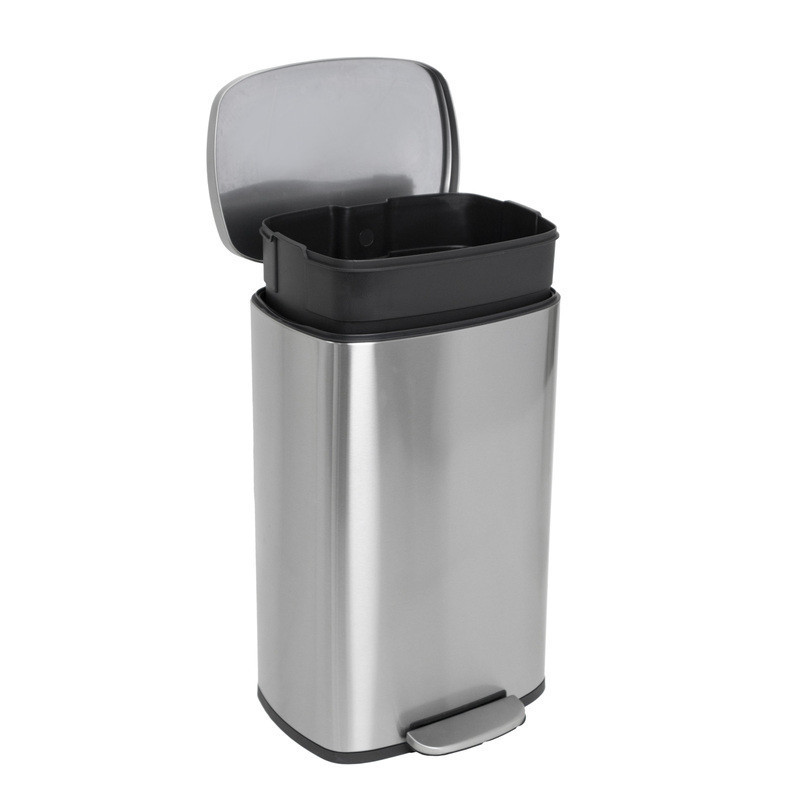 Відро для сміття з плавним закриттям прямокутне Mixxus Bevel-TC0105 SS Color 5л колір наржавійка  ( MI7086 ) 36705 Харків - фото 6