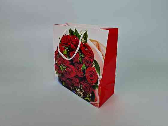 Пакет паперовий подарунковий квадратний 23*24*10 (артKV-222) (12 шт) Харків