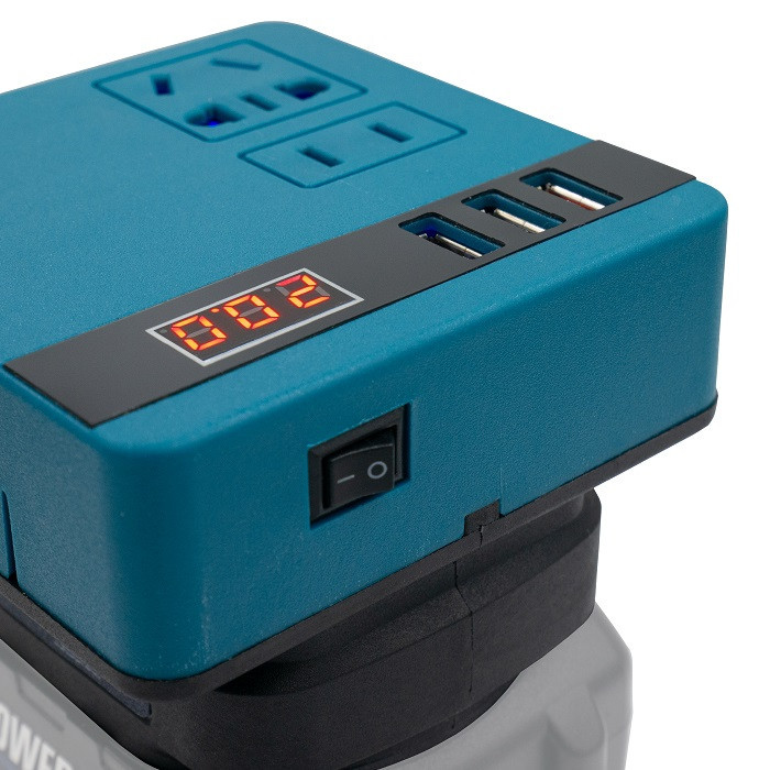 Акумуляторний інвертор напруги (без акумулятора) DC 18-21V to 220V 120W (300W пік.) Одеса - фото 2