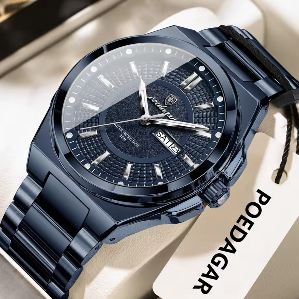 Часы мужские наручные Poedagar Blueline Синий Винница - изображение 12