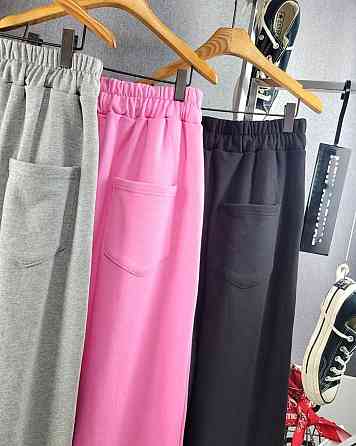 Женский стильный спортивный прогулочный костюм двойка с разрезами на кофте и брюках двунитка люкс + рибана Серый Одесса