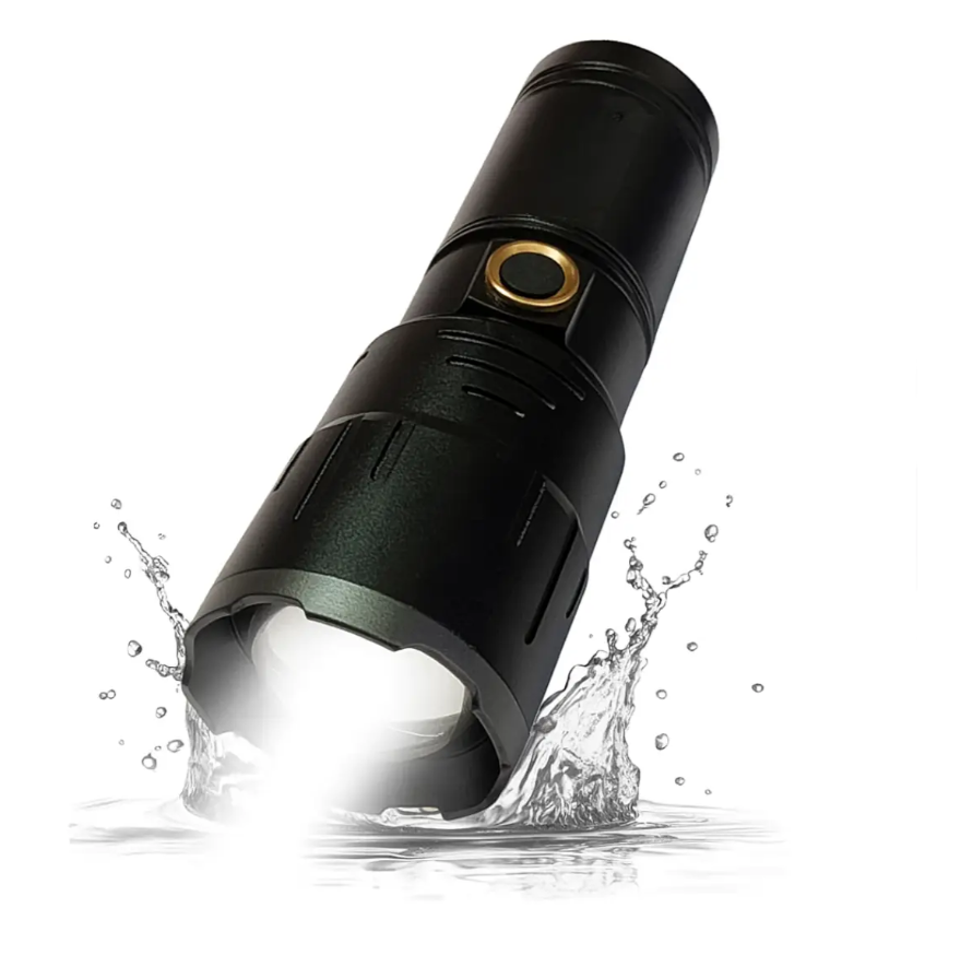 Ручной фонарь Bailong BL 106 FM30-TG с дальностью до 3000 м, 3 режимами, аккумулятором 2650 мАч и защитой IPX4 Одесса - изображение 2