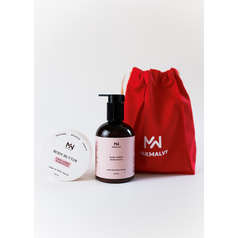 Праздничный набор для тела Dark amber rosewood мини Mak Malvy Киев - изображение 1