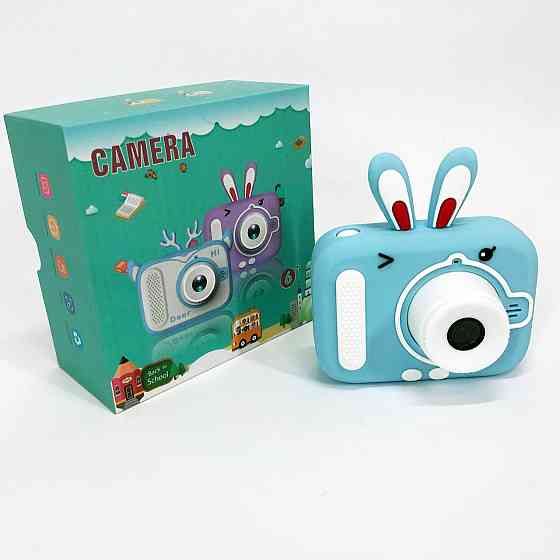 Детский цифровой фотоаппарат X900 Rabbit. Цвет: голубой KQ-39 Львов