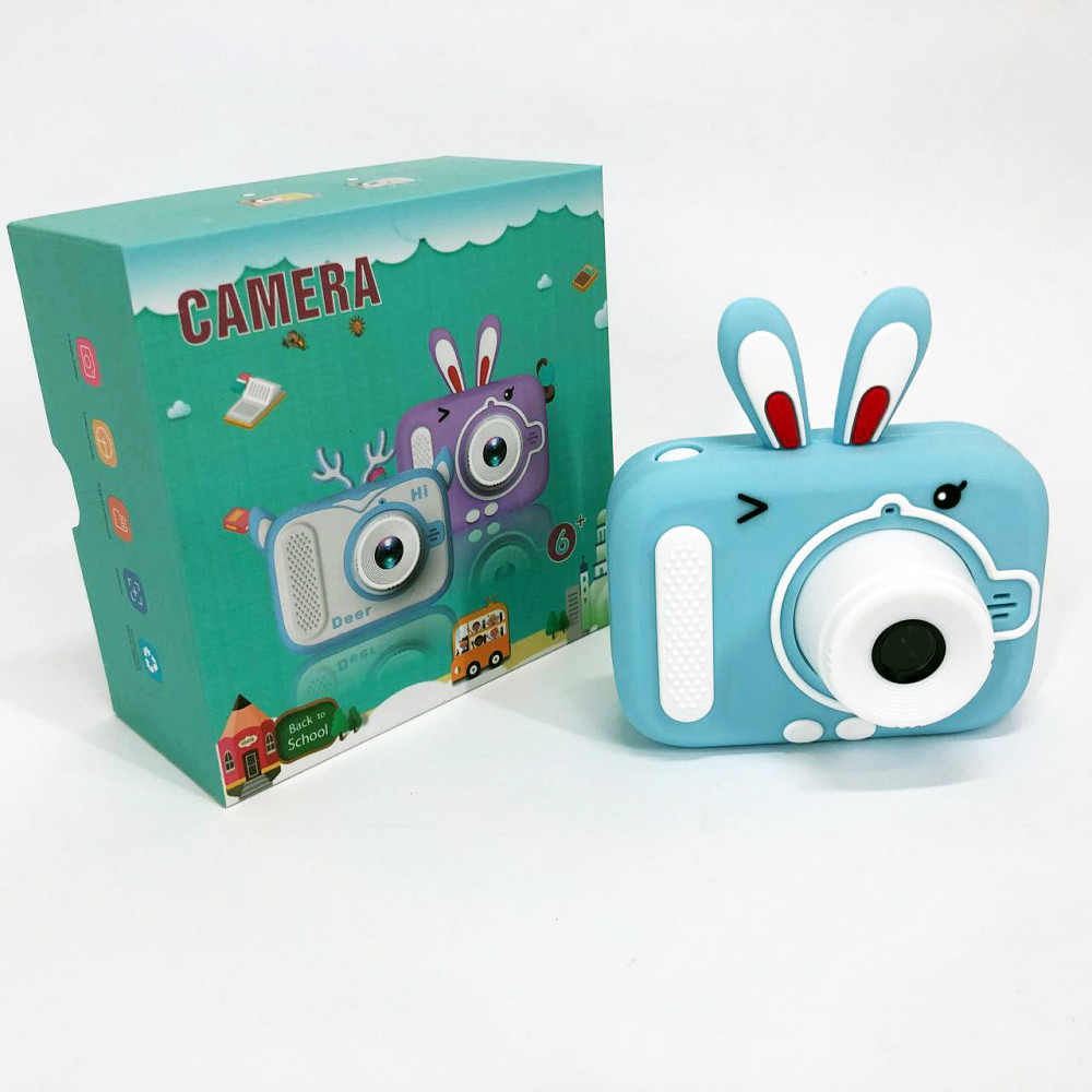 Детский цифровой фотоаппарат X900 Rabbit. Цвет: голубой KQ-39 Львов - изображение 4