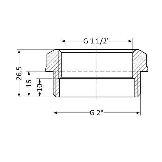 Футорка Thermo Alliance Standart 2"х1 1/2" НВ SD4235040 Київ