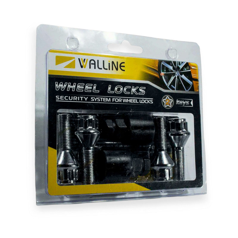 Болт хром 12х30 (ш 1,25) конус, секретки (2ключа) (4шт) колісний Мукачево - фото 1