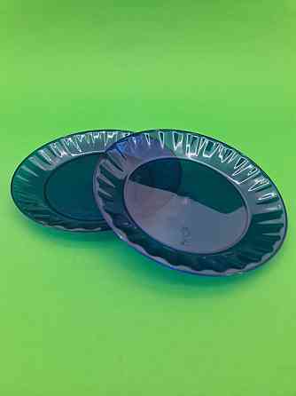 Тарілка 160 мм десертна склоподібна, блакитна 10 шт Харків