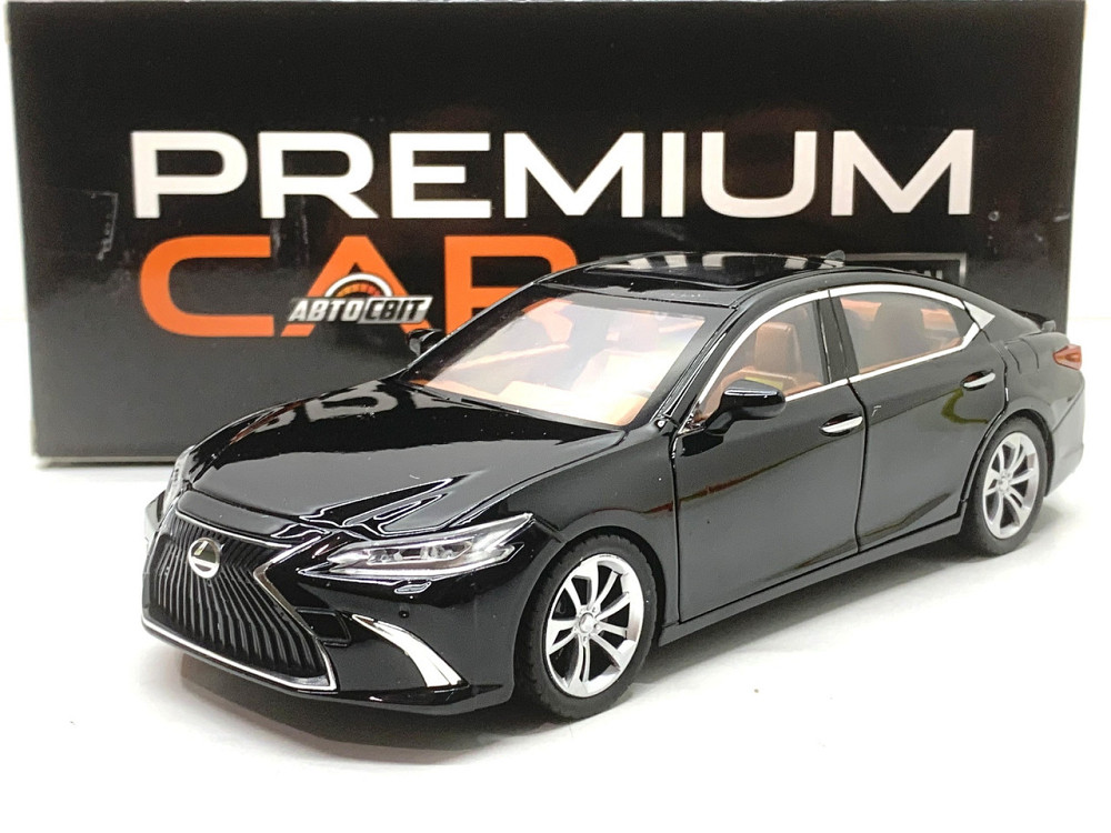 Машина Автосвіт Lexus ES інерційна відкриваються двері капот багажник 21см Чорний (AP-2030) Чернігів - фото 3