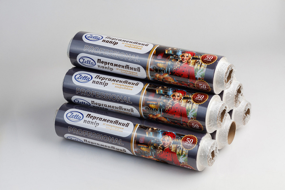 Пергамент для випікання (50 м*38 см) Zella білий силіконовий (1 рул) Харків - фото 5