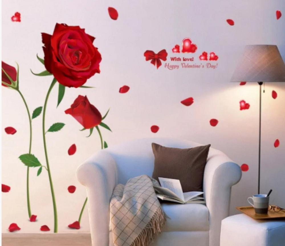 Интерьерная наклейка Красные розы Киев - изображение 5