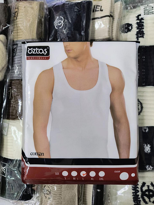 Майка чоловіча чорна Oztas A-1015 Київ - фото 4