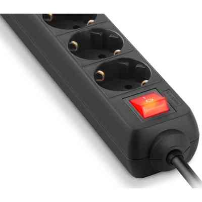 Сетевой удлинитель REAL-EL RS-PROTECT 605 3m, black (EL122300041) Винница