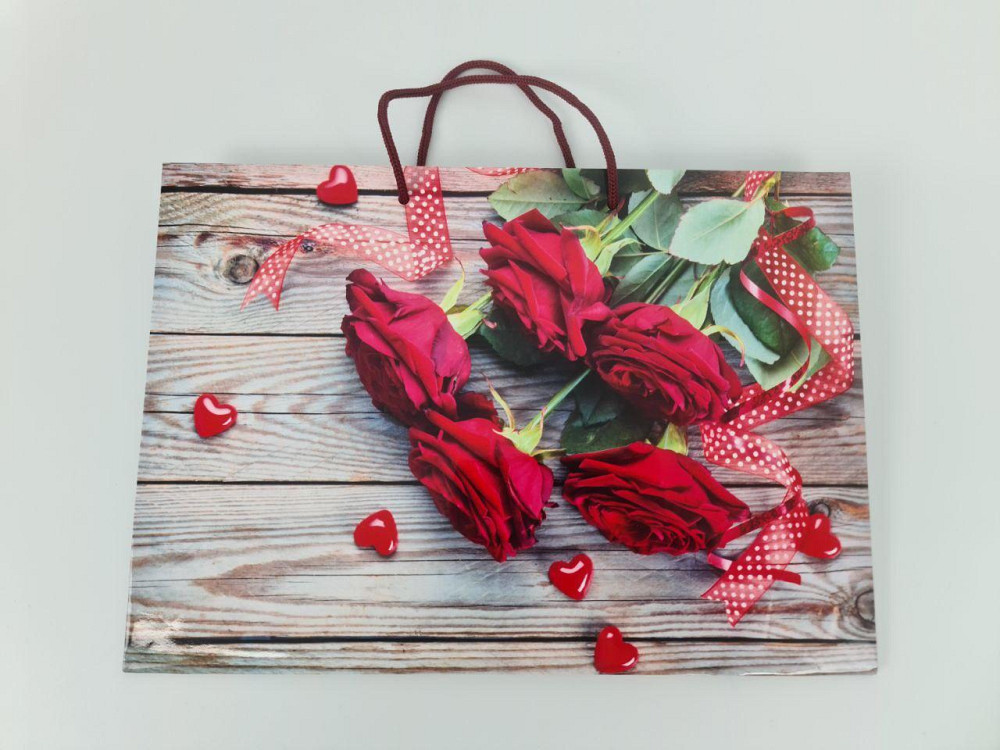 Бумажный большой горизонтальный пакет  36/22/10(артBG-137) (12 шт) Харьков - изображение 3