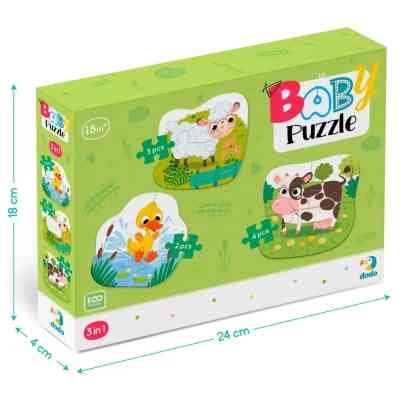 Пазл DoDo 3 в 1 Сельские животные (300393) Винница