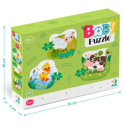 Пазл DoDo 3 в 1 Сільські тварини (300393) Вінниця - фото 4
