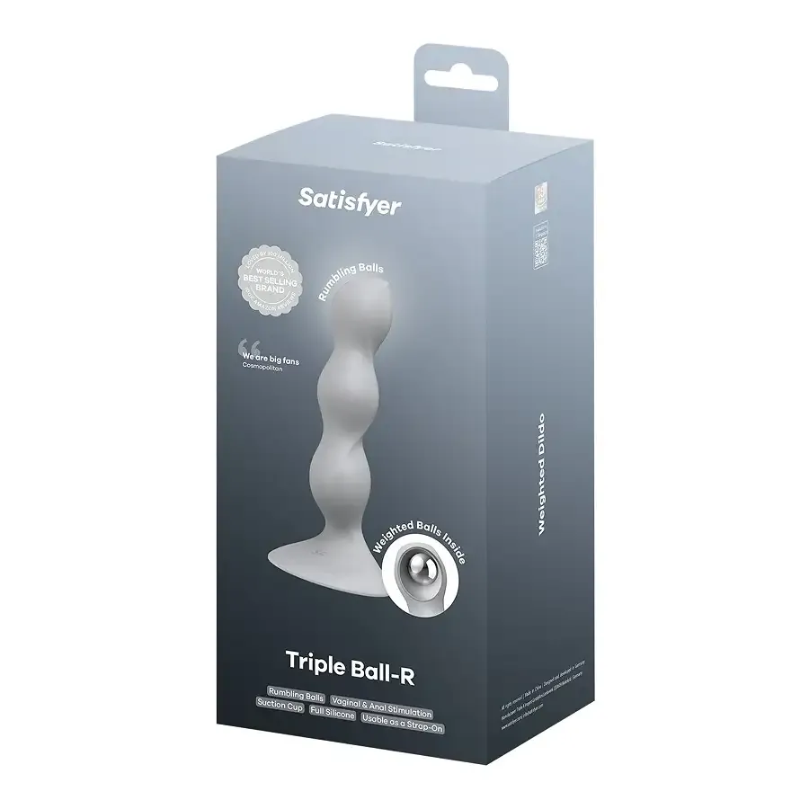 Анальный стимулятор-бусины Satisfyer Triple Ball-R Grey Львов - изображение 6