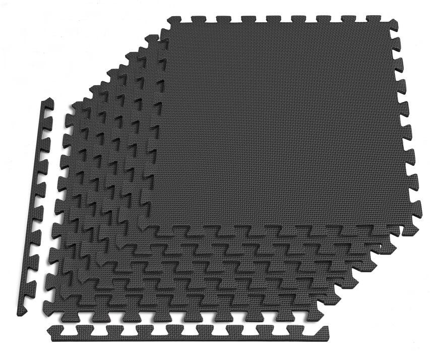 Мат-пазл Hop-Sport EVA 1см HS-A010PM - 6 частей черный Киев - изображение 4