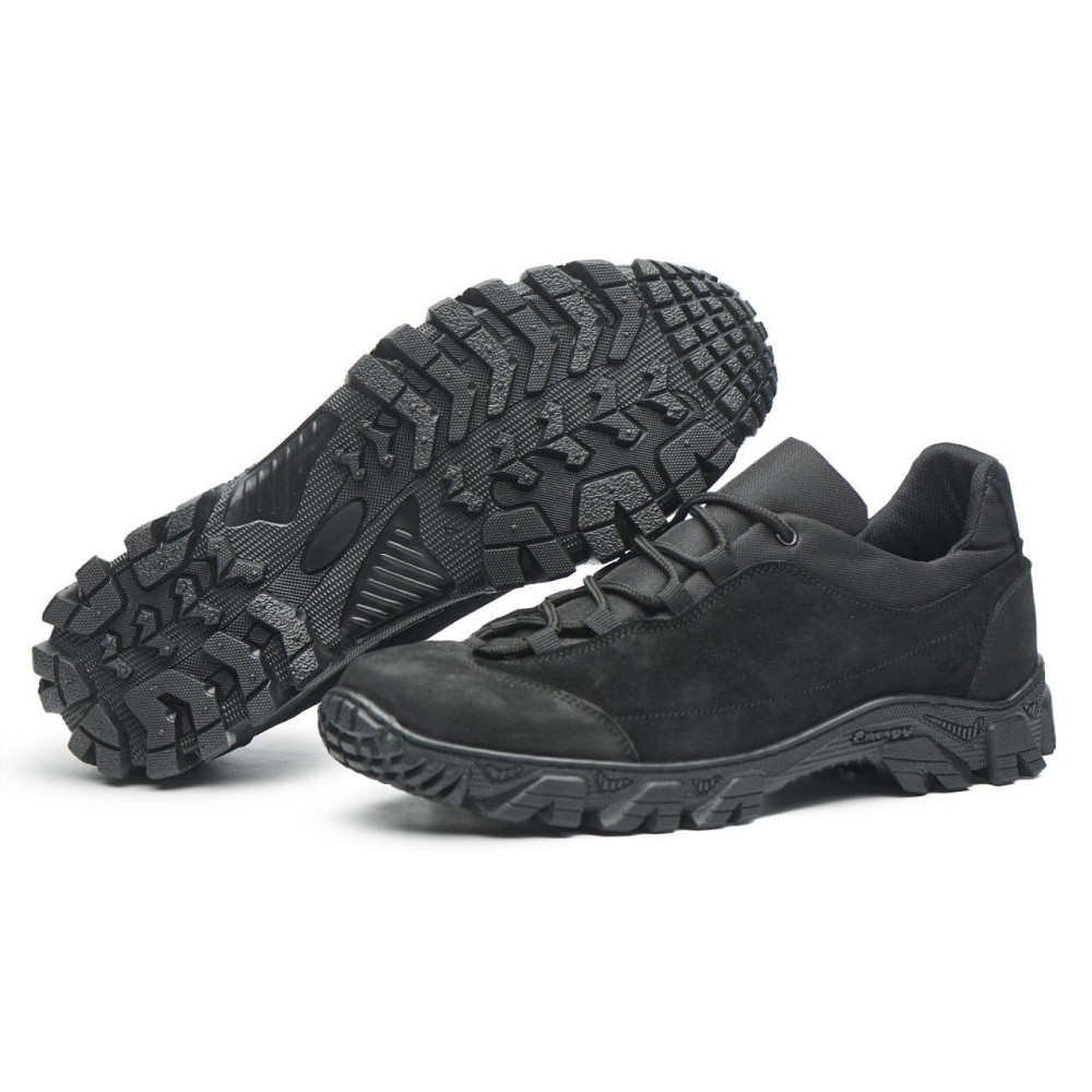 Кросівки тактичні із замші шкіри та кордури чорного кольору 45 (30) Харків - фото 2