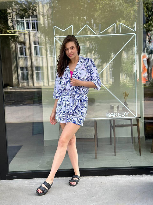 Костюм жіночий літній штапель-шовк Білий XS-S Харків - фото 1