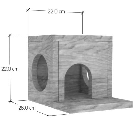 Домик для шиншиллы 