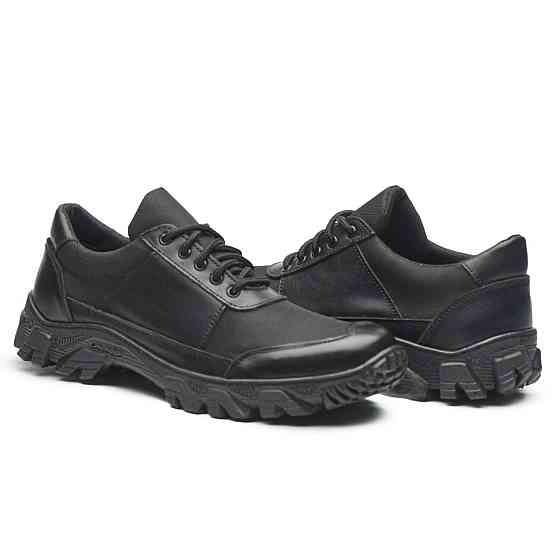 Кросівки тактичні з натуральної шкіри та тканини чорного кольору 43 (28,5) Харків