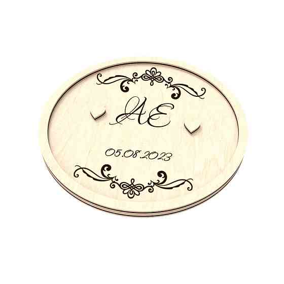 Шкатулка для колец 120х120 мм Киев