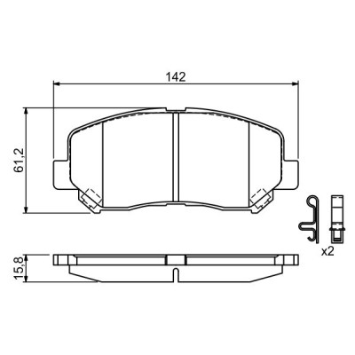 Гальмівні колодки Bosch 0 986 494 675 Вінниця - фото 7
