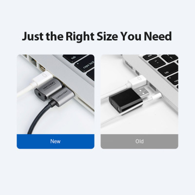 Звукова плата Vention Audio USB 1х3,5mm jack 4pin Metal (OMTP-CTIA) (CDLH0) Вінниця - фото 10