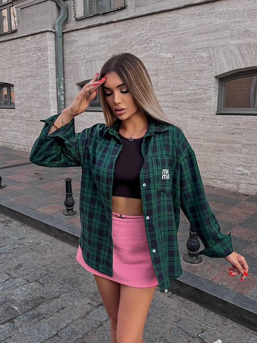 Жіноча сорочка в клітинку ( з накатом) Одеса - фото 1